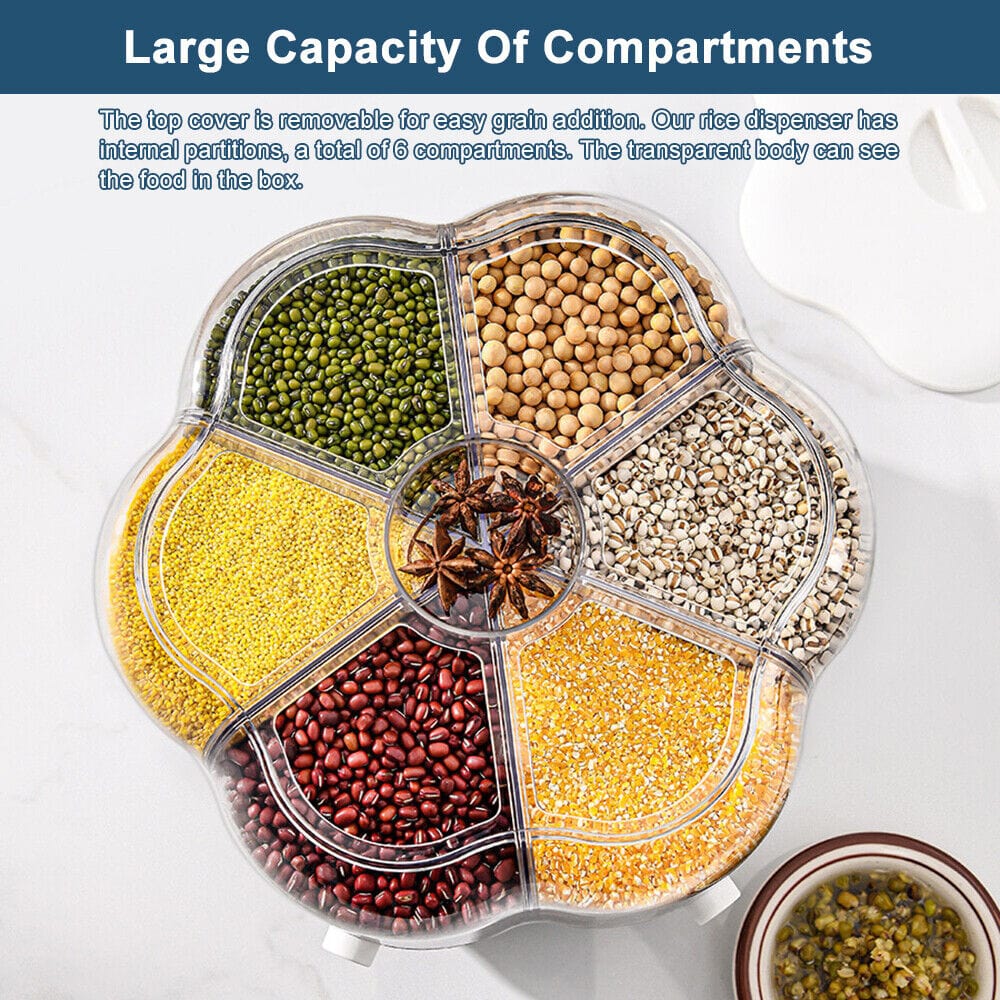 Kitchen Dry Food Sealed Storage Container Grain Box Cereal Dispenser Rice Tank UK - FREE SHIPPING