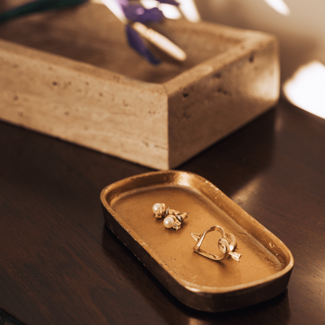 Golden Oval Catch-All Tray - LndmarkClub USA