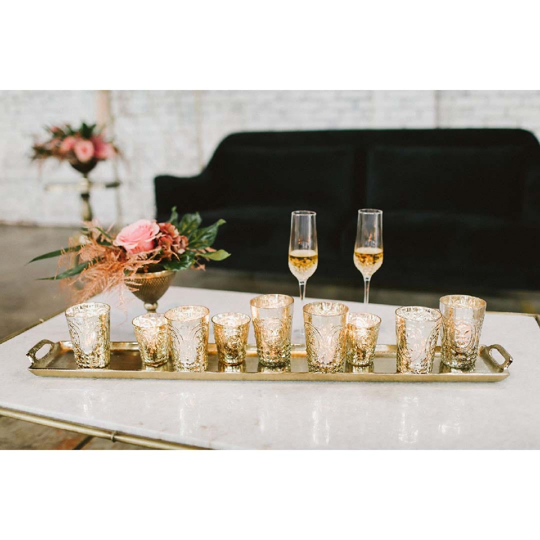 Gold Metal Tray - LndmarkClub USA