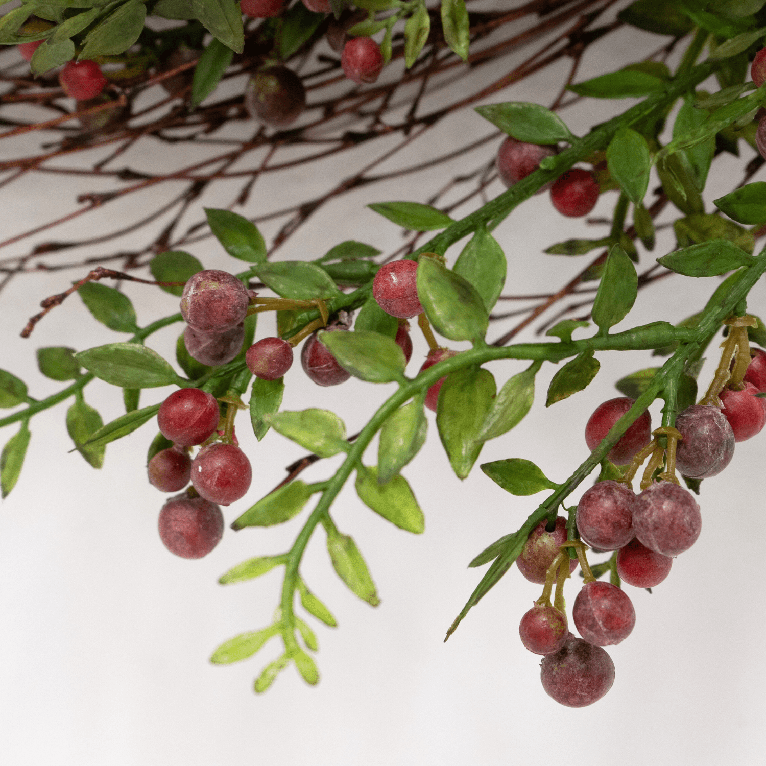 Elegant 24" Burgundy Berry Wreath - LndmarkClub USA