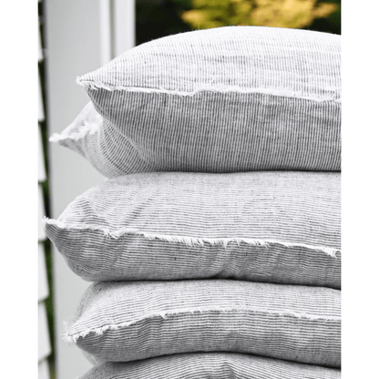Cambri Denim Stripe Linen Pillow - LndmarkClub USA